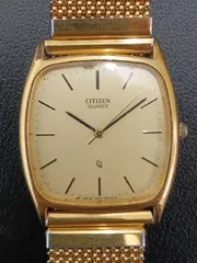 CITIZEN 1230-215010 クォーツ メンズ ゴールド スクエア