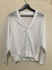 31659  NANO universe（ナノ・ユニバース） カーディガン　ラメ　ホワイト