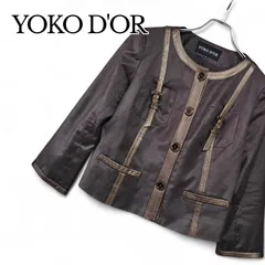 YOKO D’OR ヨーコドール ブラウン レディース アウター ジャケット テーラードジャケット 【サイズ38】Mサイズ相当 193KJ