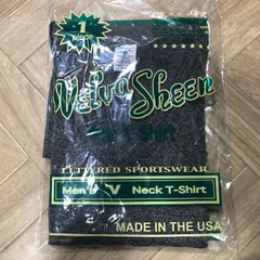 半額以下！161276BLK-S　VELVA SHEEN　S　 半袖　V ネック　Tシャツ　ポケット有　　インナー　トップス　上質な肌着