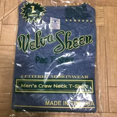 半額以下！161275BLU-S　ベルバシーン 　VELVA SHEEN　　ブルー　S　 無地半袖　クルーネックTシャツ　ポケット有　　インナー　トップス　上質な肌着