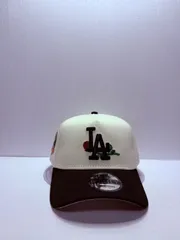 Newera ロサンゼルスドジャース 60thアニバーサリー ローズ刺繍 9forty A-FRAME スナップバックキャップ ツートンカラー