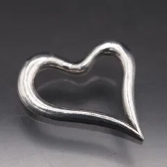M554 ヴィンテージ SV925刻印 ペンダント トップ オープンハート デザイン シルバー チャーム ヘッド