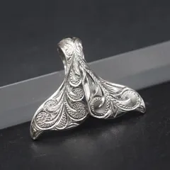 M556 ハワイアンジュエリー LB 925刻印 ペンダント トップ ホエールテール デザイン シルバー チャーム ヘッド