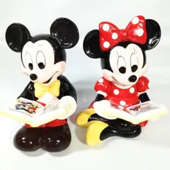 ディズニー 陶器品 レトロ ミッキーマウス ミッキー＆ミニー 《NO 01176》
