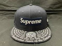 Supreme × New Era シュプリーム x ニューエラ Undisputed Box Logo New Era キャップ ブラック x ネイビー xホワイト