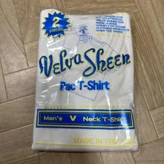 半額以下！160922 ベルバシーン　VELVA SHEEN　WHT/OAT　２枚入り　S,M,L,XL 選べるサイズ　無地T　Vネック　インナー　トップス　上質な肌着