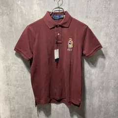 POLO RALPH LAUREN ポロベア 半袖ポロシャツ タグ付き サイズS レッド系 ポロラルフローレン 