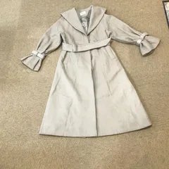 42030タ　MURUAムルーア　セーラーカラーコート　中古　サイズ1　アイボリー