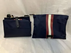 BALLY バリー トートバッグ キャリーオンバッグ ナイロン ネイビー ポーチ付き 