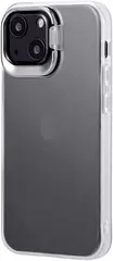 A431959　LP-IS21SHSWH(ﾌﾛｽﾄﾎﾜｲﾄ) iPhone 13 mini用 スタンド付耐衝撃ハイブ