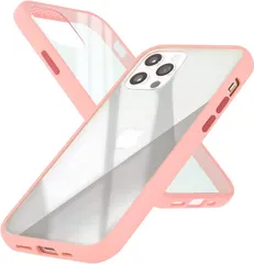 B648514 新品 campino iPhone 12 Pro Max ケース アンチショック 耐衝撃 スリム 薄型 レンズ保護 フラミンゴ ピンク クリア
