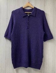 新品　Stussy Cable summer polo knit 中田圭佑 STUSSY Cable Mesh Ss Polo バーガンディ S - メルカリ