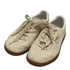 新品同様 PUMA プーマ Palermo パレルモ スエードス ローカットニーカー 396463-11 サイズUK4 23cm ベージュ レディース 古着 中古 USED