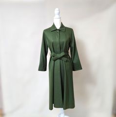 スプレイプレミアム トレンチコート ロングコート緑系 ライトアウター 