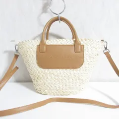 美品 DEAN & DELUCA×BEAMS COUTURE ディーンアンドデルーカ ビームス クチュール カゴ 保冷バッグ ナチュラル レディース 古着 中古 USED