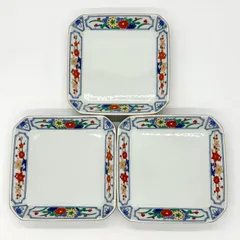 第一陶器 金彩 花 角皿 昭和レトロ 取り皿 中皿 和食器