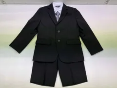 COMME CA ISM コムサイズム 男の子 フォーマルスーツ 4点セット サイズ：120A ブラック