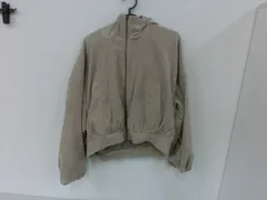 【TAKA67-47】◇Wcloset　ダブルクローゼット　ドロップショルダーフードZIPブルゾン　フリーサイズ　ベージュのサムネイル