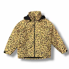 参考上代107800円 WACKO MARIA × WILDTHINGS 25AW LEOPARD HAPPY JACKET レオパード ハッピージャケット ナイロンジャケット コラボ ワコマリア ワイルドシングス 25FW-WMO-WT02 ベージュ S
