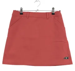 【超美品】ニューバランスゴルフ スカート レッド シューズワッペン ストレッチ  レディース 1(M) ゴルフウェア New Balance