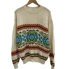 UNITED COLORS OF BENETTON ユナイテッドカラーズオブベネトン メンズ セーター ニット  アイボリー