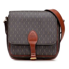 サンローラン YSL モノグラム 668582 ブラウン PVC レザー レディース SAINT LAURENT【1-0228742】