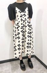 美品☆peu pres☆いちご柄 ジャガードワンピース ベロア ストロベリー 