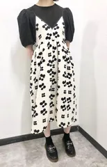 Retro Flower Onepiece 2P SET (monotone)