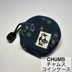 CHUMS/チャムス/コインケース/小銭入れ/リサイクルラウンドコインケース/コインポーチ/ネイビー/良好品　　　【SH141】