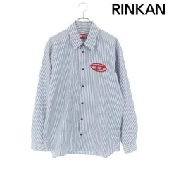 ディーゼル  S-SIMPLY-E オーバルDストライプ長袖シャツ メンズ 48