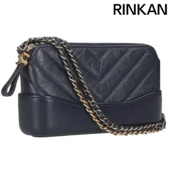 シャネル  A94505 ガブリエル ドゥ シャネル シェブロン エイジドカーフスキンチェーンウォレットショルダーバッグ レディース