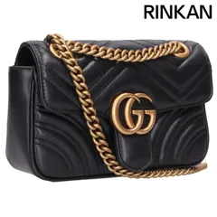 グッチ  446744 GGマーモント レザーチェーンショルダーバッグ レディース