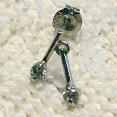 希少★片耳 片方売り Pt900 ダイヤモンド ピアス 0.07ct ダイヤ