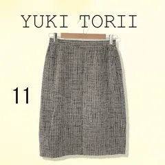 YUKI TORII ユキトリイ スカート ひざ丈 タイト レディース 総柄 11 日本製