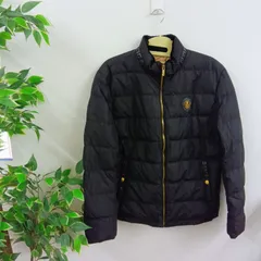 ダウンジャケット 黒 中綿ジャケット 厚手防寒 冬アウター ノーブランド(Mサイズ)