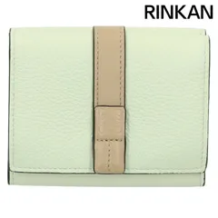 ロエベ  トライフォールド コンパクトレザーウォレット財布 レディース