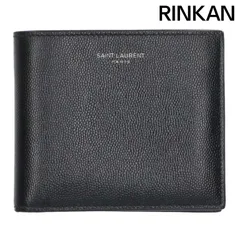 サンローランパリ  396303 レザー二つ折り財布 メンズ