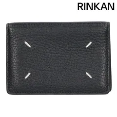 メゾンマルジェラ 4ステッチレザーカードケース メンズ