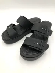 LiteRide by crocs クロックス ブルックリン ローウェッジ サンダル sizeW7/黒 ■◆ レディース
