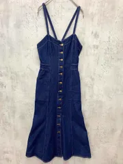 FREE'S MART フリーズマート 131-2240037 バックリボンマーメイドデニム ジャンパー スカート sizeS/紺 ■■ レディース