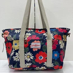 9017　Cath kidston　キャスキッドソン　トートバッグ　花柄　フラワー　ネイビー　紺　レディース　ハンドバッグ　大きめ　大容量　シンプル　カジュアル