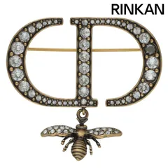 ディオール ストーン装飾ロゴブローチ メンズ