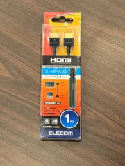 ELECOM（エレコム） スーパースリム HDMIケーブル 1m High Speed HDMI Cable with Ethernet 型番：CAC-HD14SS10BK