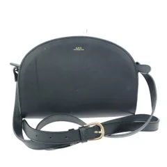 A.P.C. アーペーセー ショルダーバッグ/ハーフムーン  レザー    ブラック レディース / 240001186811