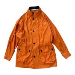  Burberrys バーバリー ヴィンテージ ナイロンジャケット オレンジ メッシュ裏地 スプリングコート メンズ L【Z1769】