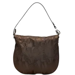 サルヴァトーレフェラガモ ワンショルダーバッグ ブラウン ナイロン レザー レディース Salvatore Ferragamo【1-0215433】