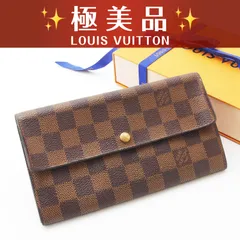 【極美品】 ルイヴィトン ダミエ ポルトフォイユ サラ 長財布 ブラウン エベヌ カードポケット2枚 (25-340)