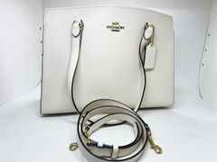 COACH ホワイト ショルダーバッグ トート ゴールド クリーム F73277 