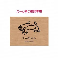 【だーと様ご確認用 修正版】プレート レオパ nameplate-cage-pp-reopa